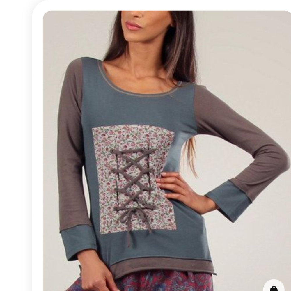 Ian Mosh corset lace up top